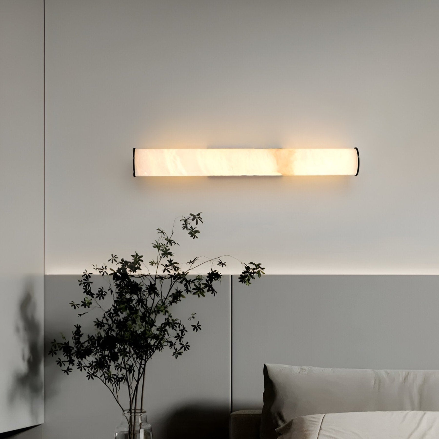Contemporary Copper and Marble Wall Light for Living Room and Bedroom — Greenwich Home & Living