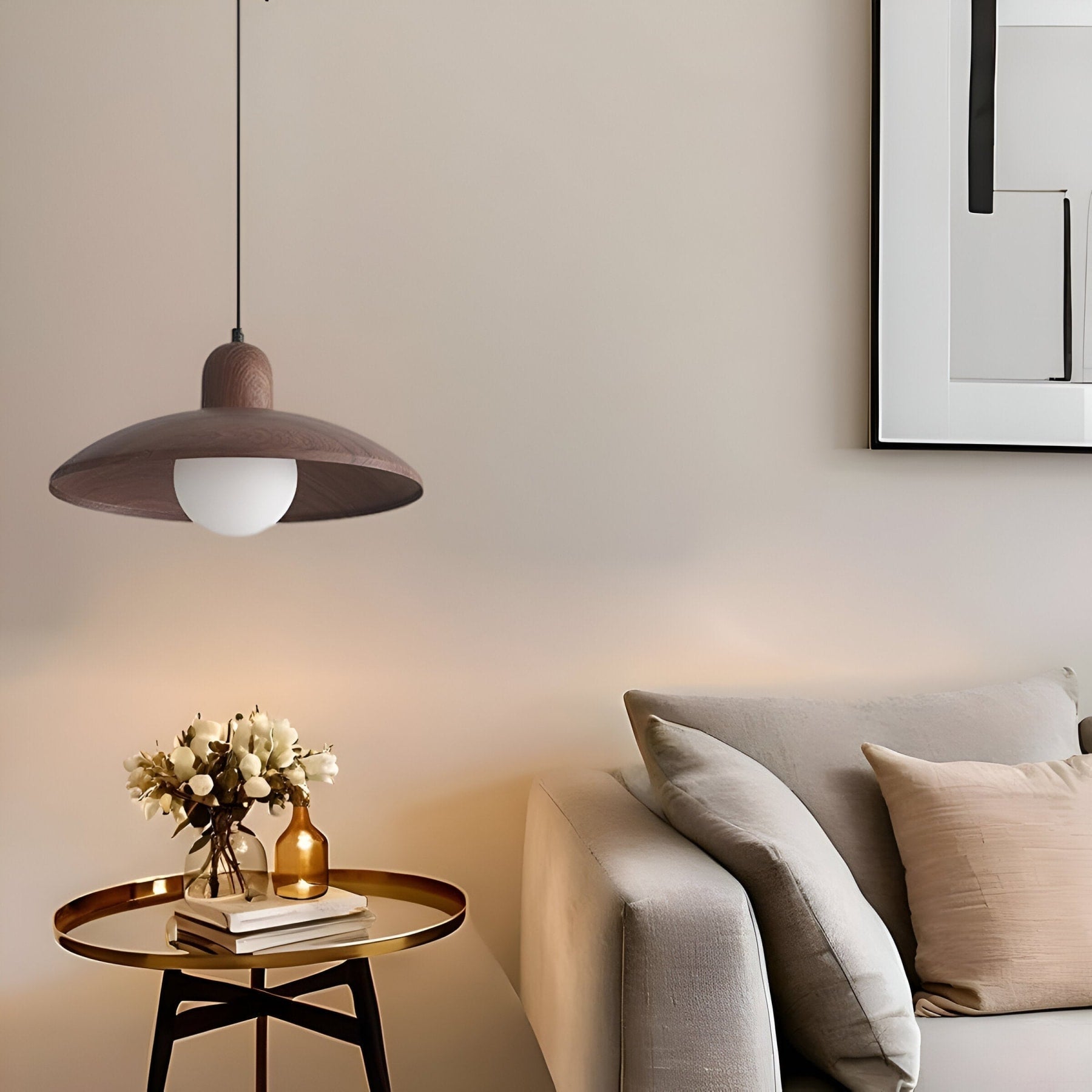 Scandinavian Wrought Iron Pendant Light With Tri-Color Lighting for Dining Room — Greenwich Home & Living