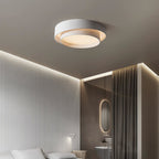 Minimalist Metal Flush Mount Ceiling Light With Bright Daylight LED — Greenwich Home & Living