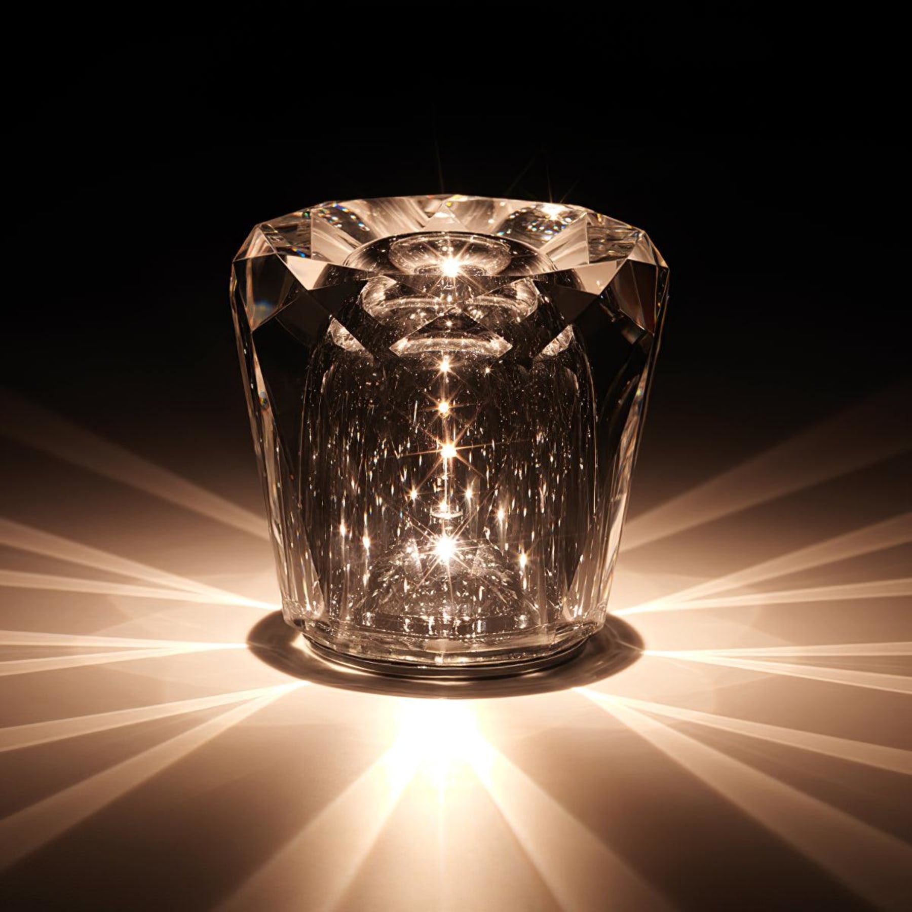 Modern Crystal Table Lamp With Warm Glow For Living Room and Bedroom — Greenwich Home & Living