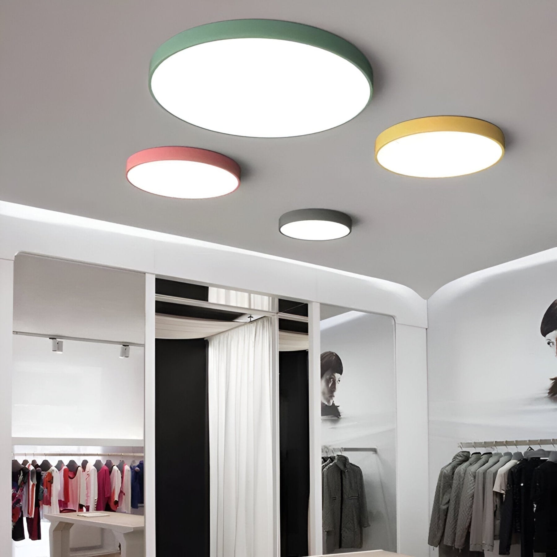 Minimalist Metal Flush Mount Ceiling Light With Tri-Color Dimming — Greenwich Home & Living