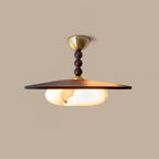 Contemporary Ash Wood Semi-Flush Mount Ceiling Light With Tri-Color Light — Greenwich Home & Living