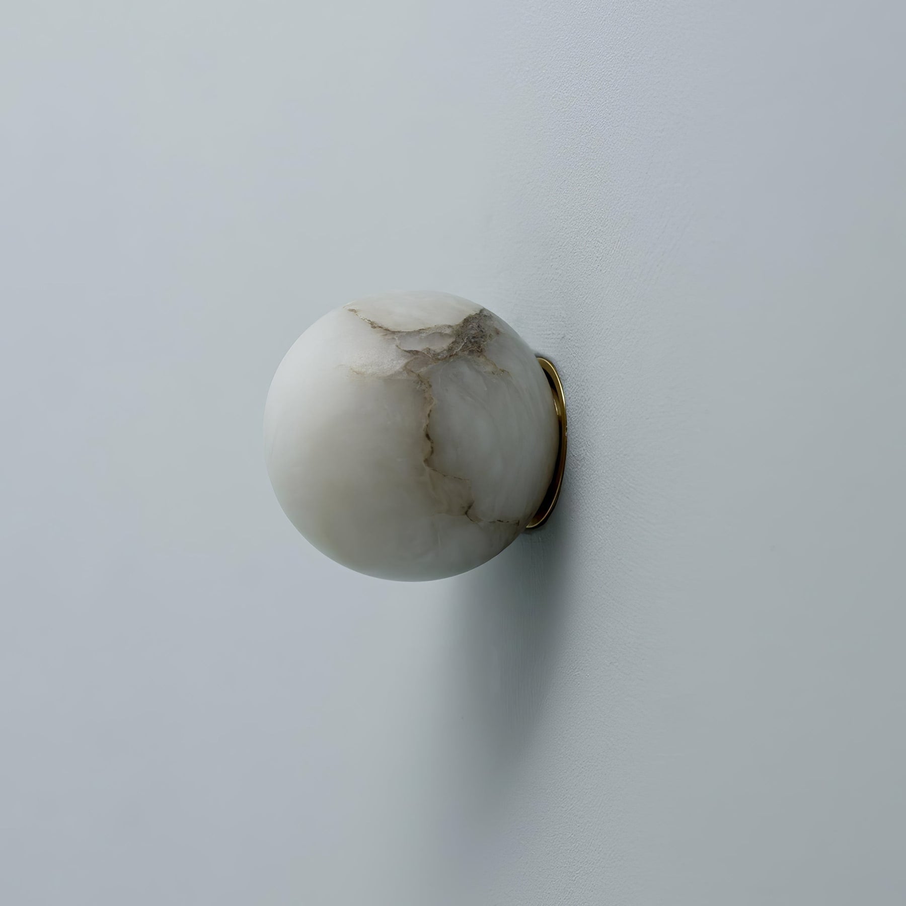 Contemporary Marble Wall Light With Warm Glow — Greenwich Home & Living