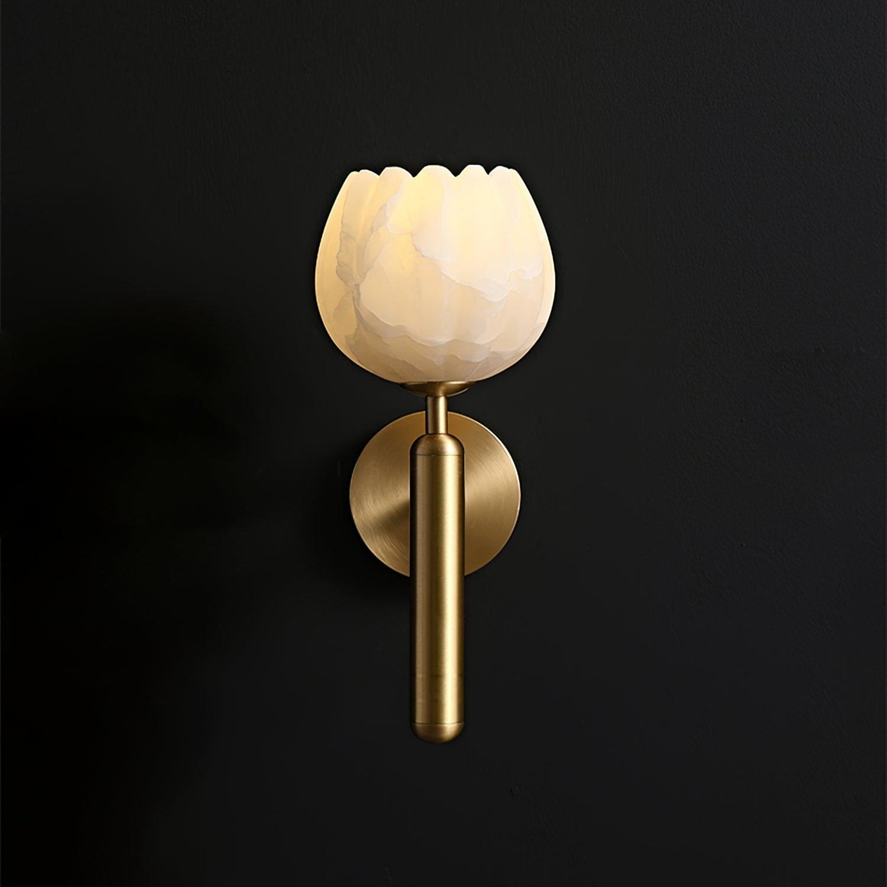 Contemporary Iron and Glass Wall Light With Dual Color Temperature — Greenwich Home & Living