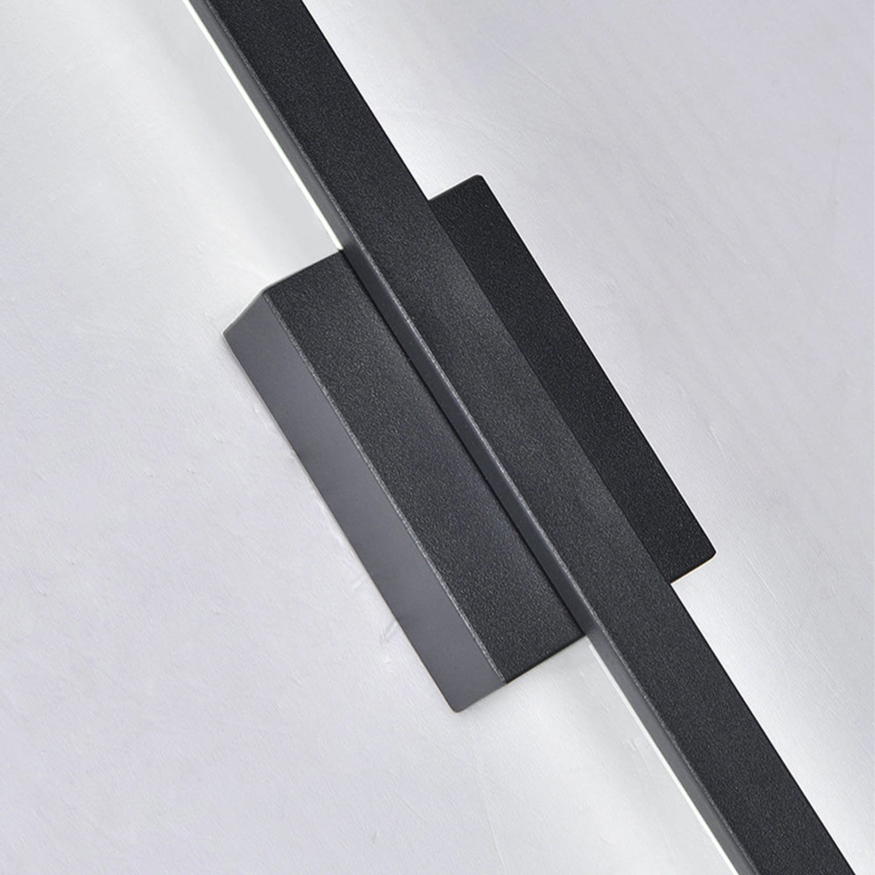 Minimalist Iron Linear Wall Light With Integrated LED for Living Room — Greenwich Home & Living