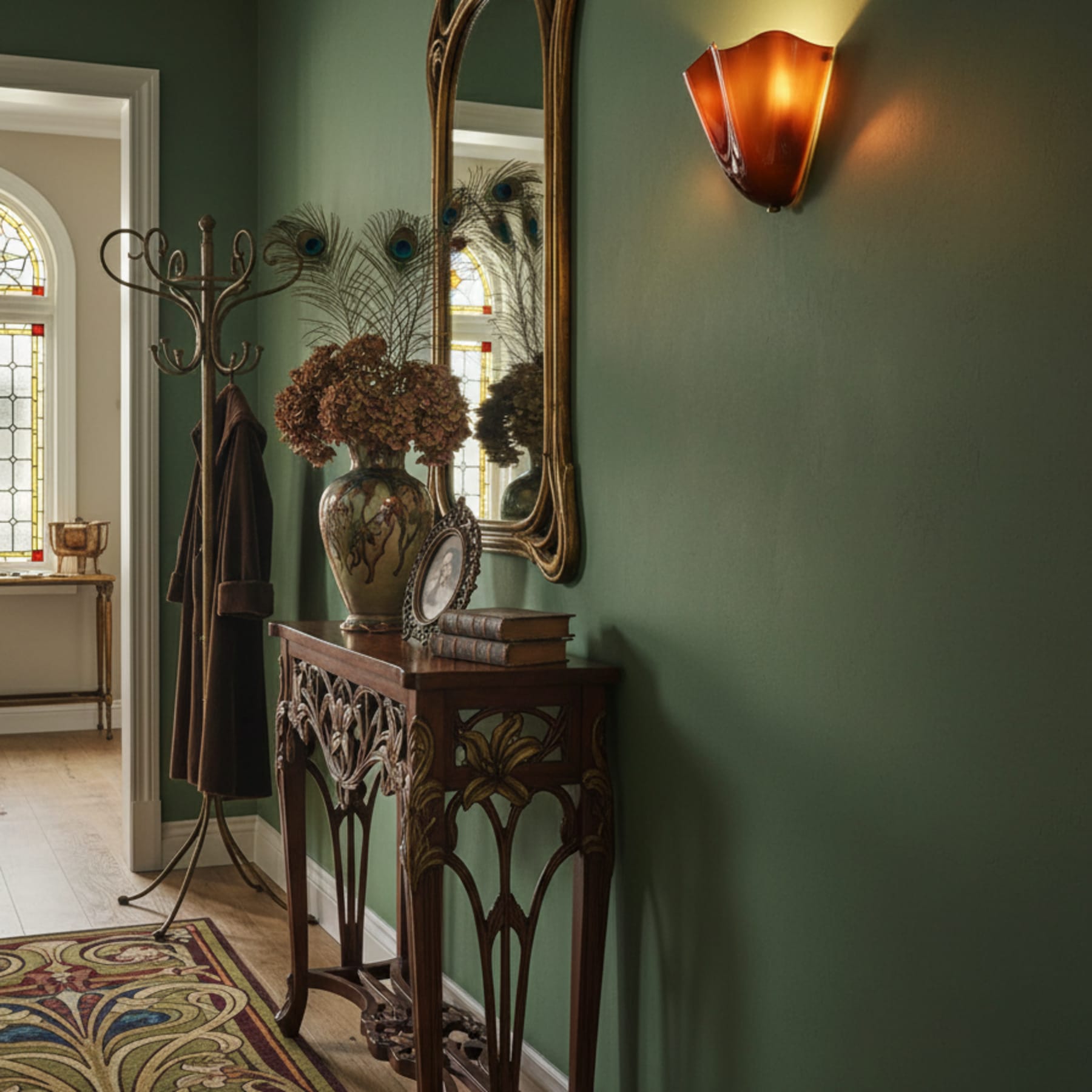 Retro Glass Wall Light With Warm Glow for Living Room and Hallway — Greenwich Home & Living