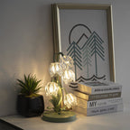 Contemporary Glass Table Lamp With USB Power for Living Room and Bedroom — Greenwich Home & Living