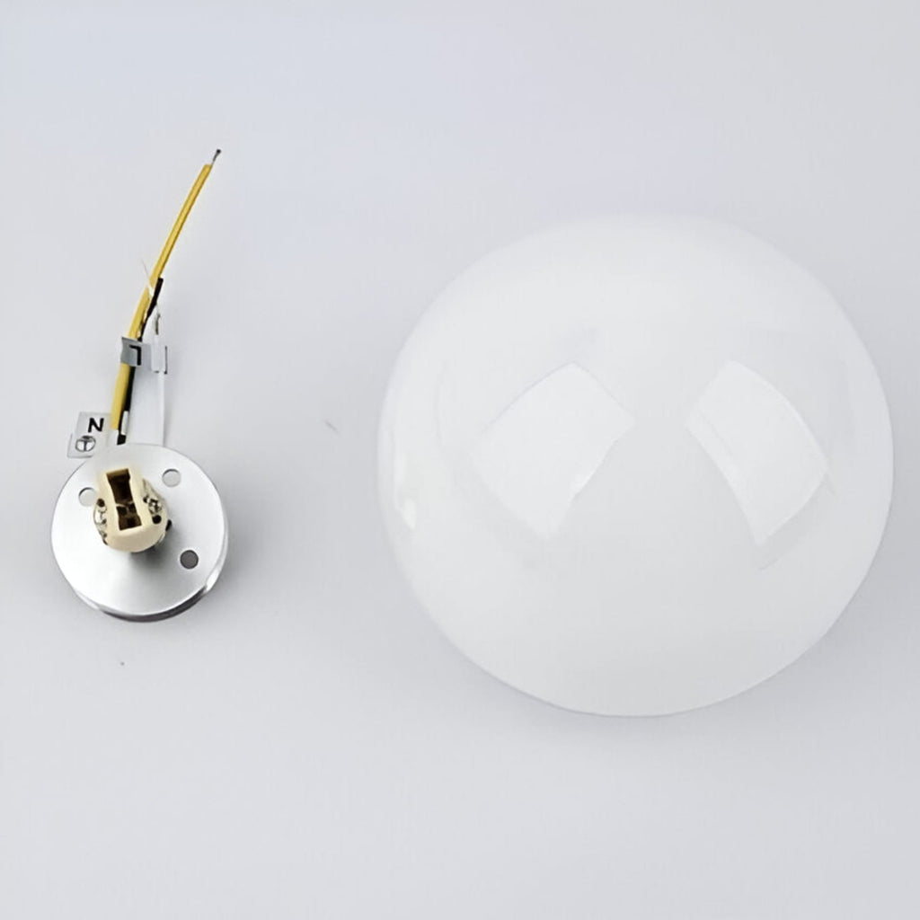Minimalist Glass Wall Light With Warm White Glow — Greenwich Home & Living