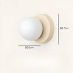 Minimalist Metal Glass Wall Light With Warm White Glow — Greenwich Home & Living