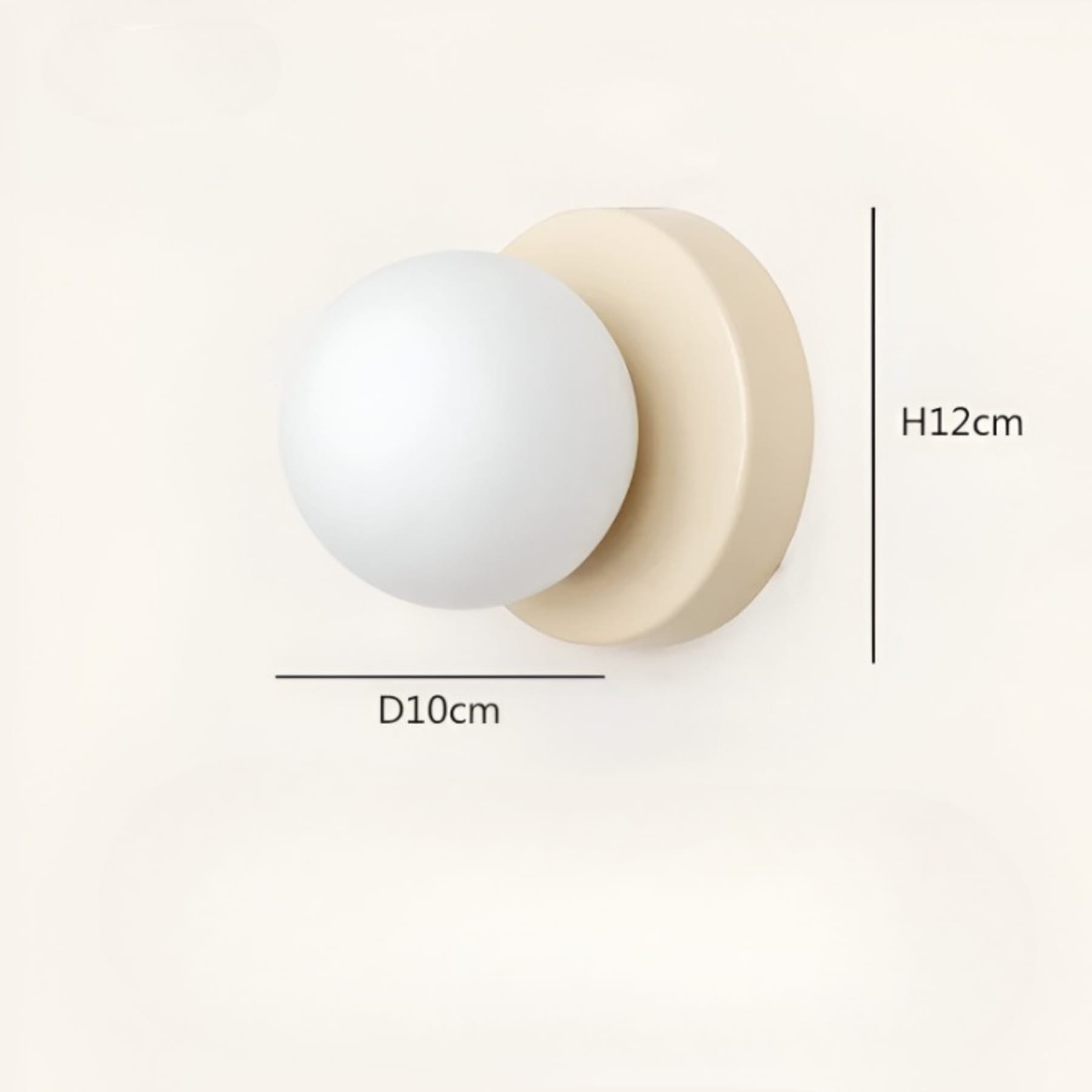 Minimalist Metal Glass Wall Light With Warm White Glow — Greenwich Home & Living