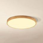 Scandinavian Wood Flush Mount Ceiling Light With Tri-Color Dimming — Greenwich Home & Living