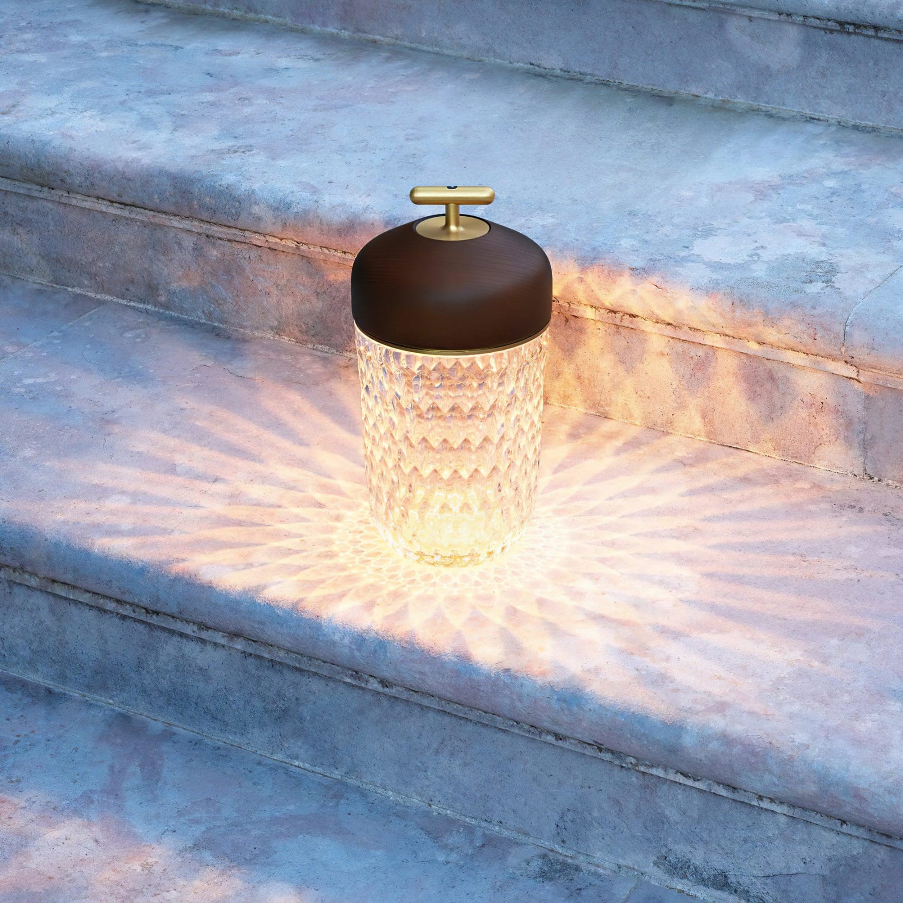 Contemporary Glass Table Lamp With Adjustable Color Temperature — Greenwich Home & Living