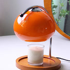 Retro Iron and Solid Wood Table Lamp for Living Room and Bedroom in Orange — Greenwich Home & Living