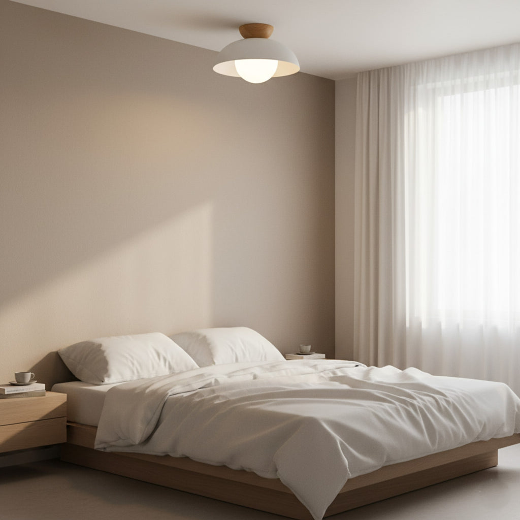 Contemporary Metal Bowl Ceiling Light for Living Room and Bedroom — Greenwich Home & Living