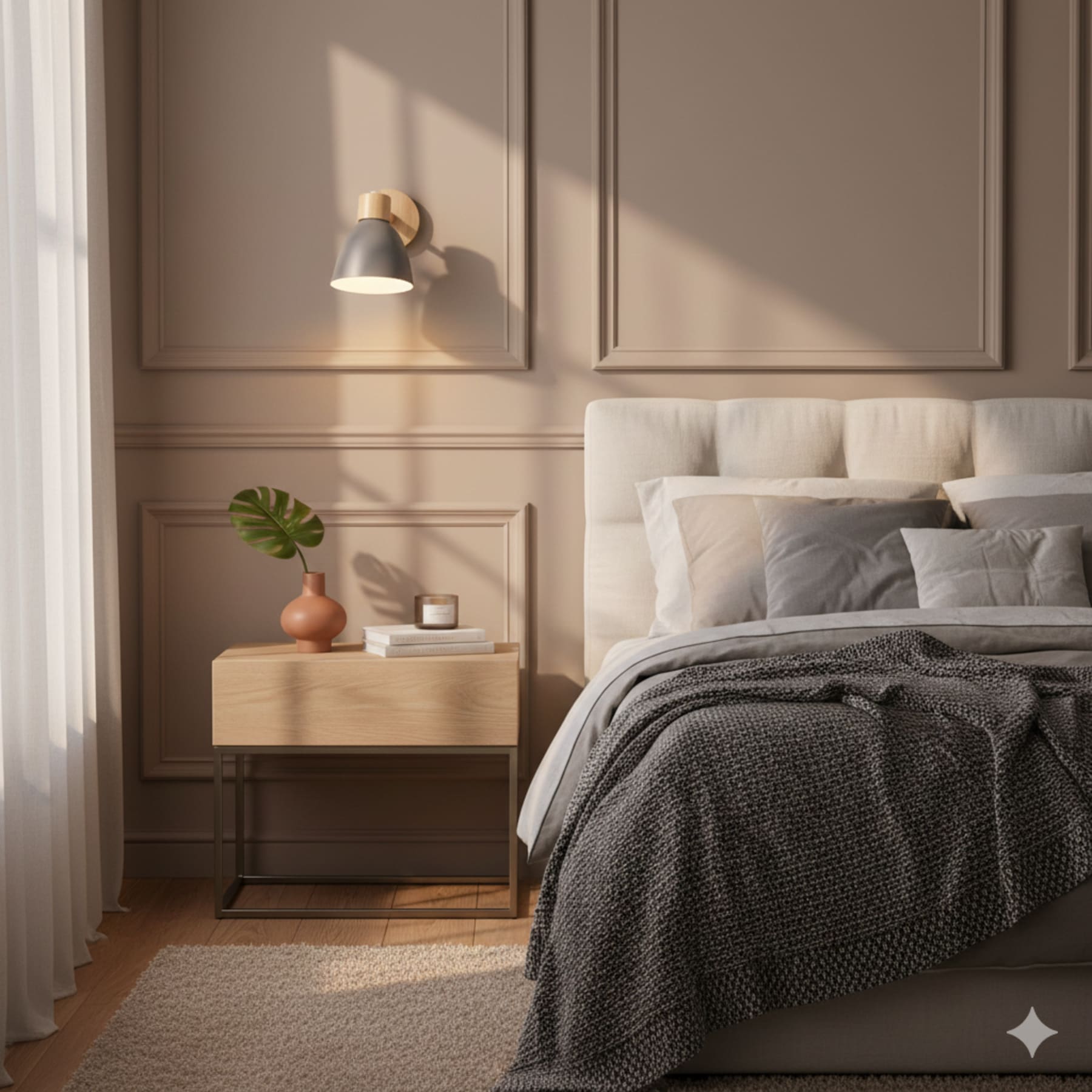Scandinavian Wood Wall Light for Living Room and Bedroom — Greenwich Home & Living