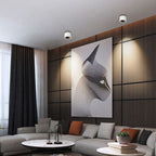 Modern Iron Flush Mount Ceiling Light With Integrated LED — Greenwich Home & Living