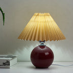 Contemporary Ceramic Table Lamp With Fabric Shade for Living Room — Greenwich Home & Living