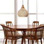 Woven Rattan Bohemian Pendant Light for Living and Dining Rooms — Greenwich Home & Living
