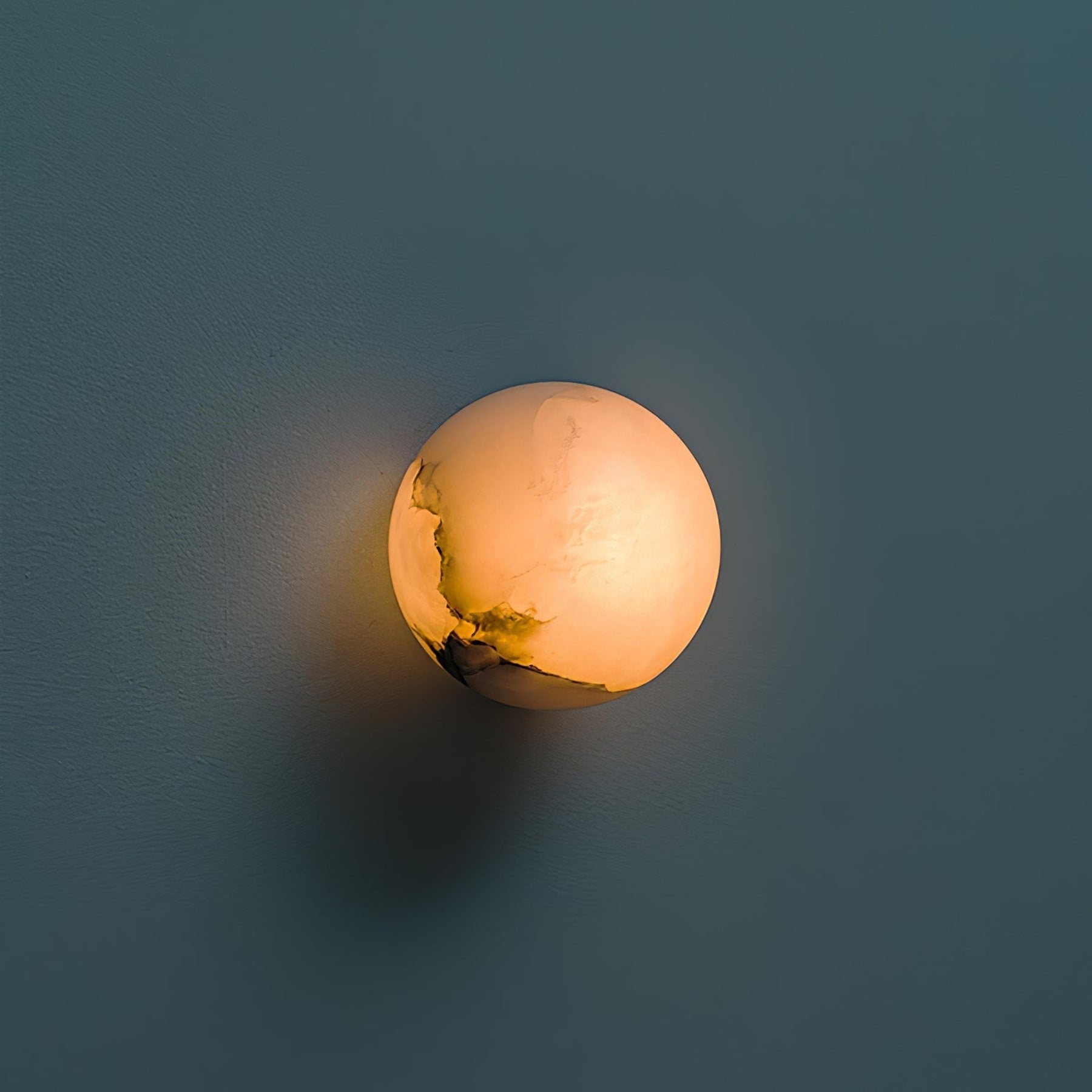 Contemporary Marble Wall Light With Warm Glow — Greenwich Home & Living