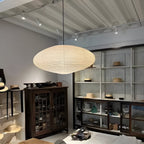 Bohemian Rattan Pendant Light With Xuan Paper Shade for Living Room — Greenwich Home & Living