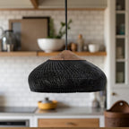 Bohemian Rattan Woven Pendant Light With Warm Glow for Dining Room — Greenwich Home & Living