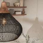 Woven Rattan Bohemian Pendant Light for Living and Dining Rooms — Greenwich Home & Living
