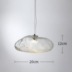 Contemporary Glass Pendant Light With Warm White Glow for Living & Dining Rooms — Greenwich Home & Living