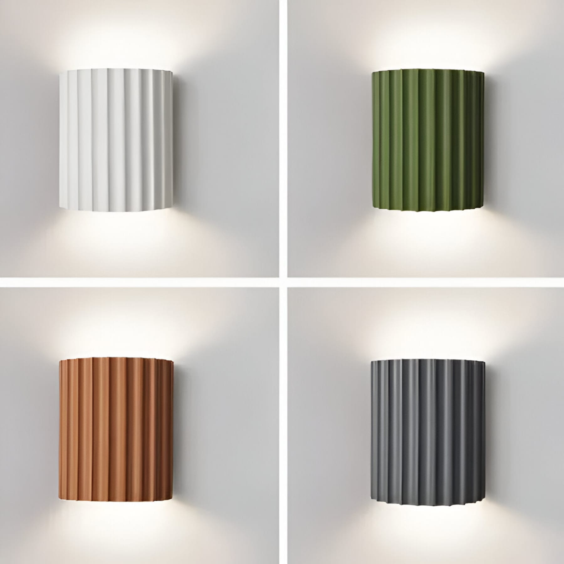 Minimalist Resin Wall Light With Tri-Color Lighting — Greenwich Home & Living