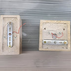 Minimalist Travertine Stone Square Wall Light With Warm LED Glow — Greenwich Home & Living