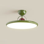 Retro Iron and Acrylic Semi-Flush Ceiling Light With Dimmable Color — Greenwich Home & Living