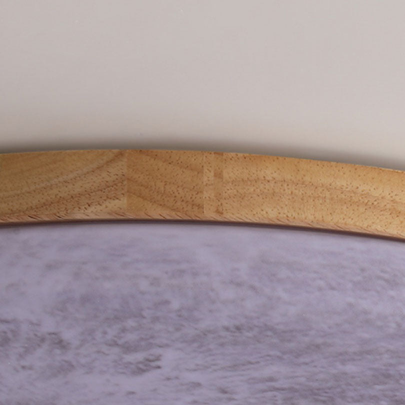 Modern Wood Flush Mount Ceiling Light With Selectable White Light — Greenwich Home & Living