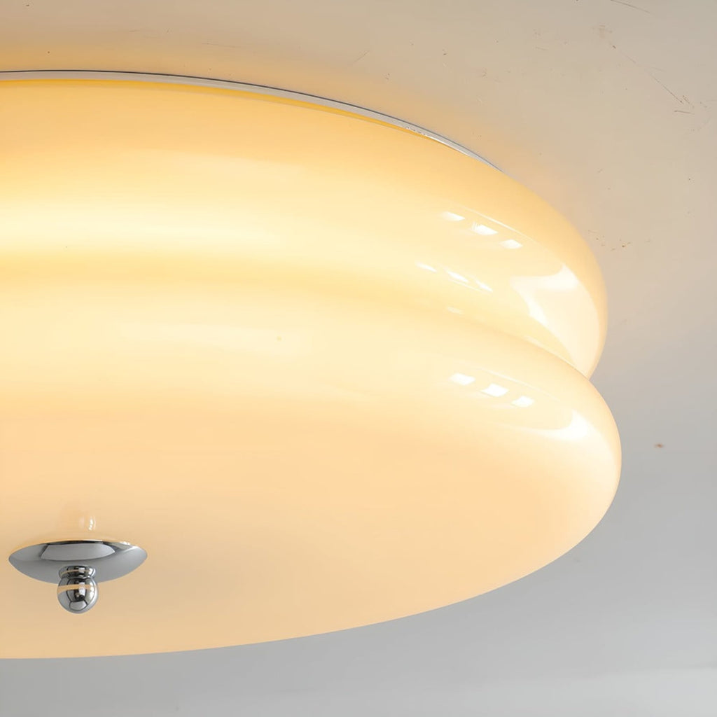 Retro Glass Flush Mount Ceiling Light With Adjustable Color Temperature — Greenwich Home & Living