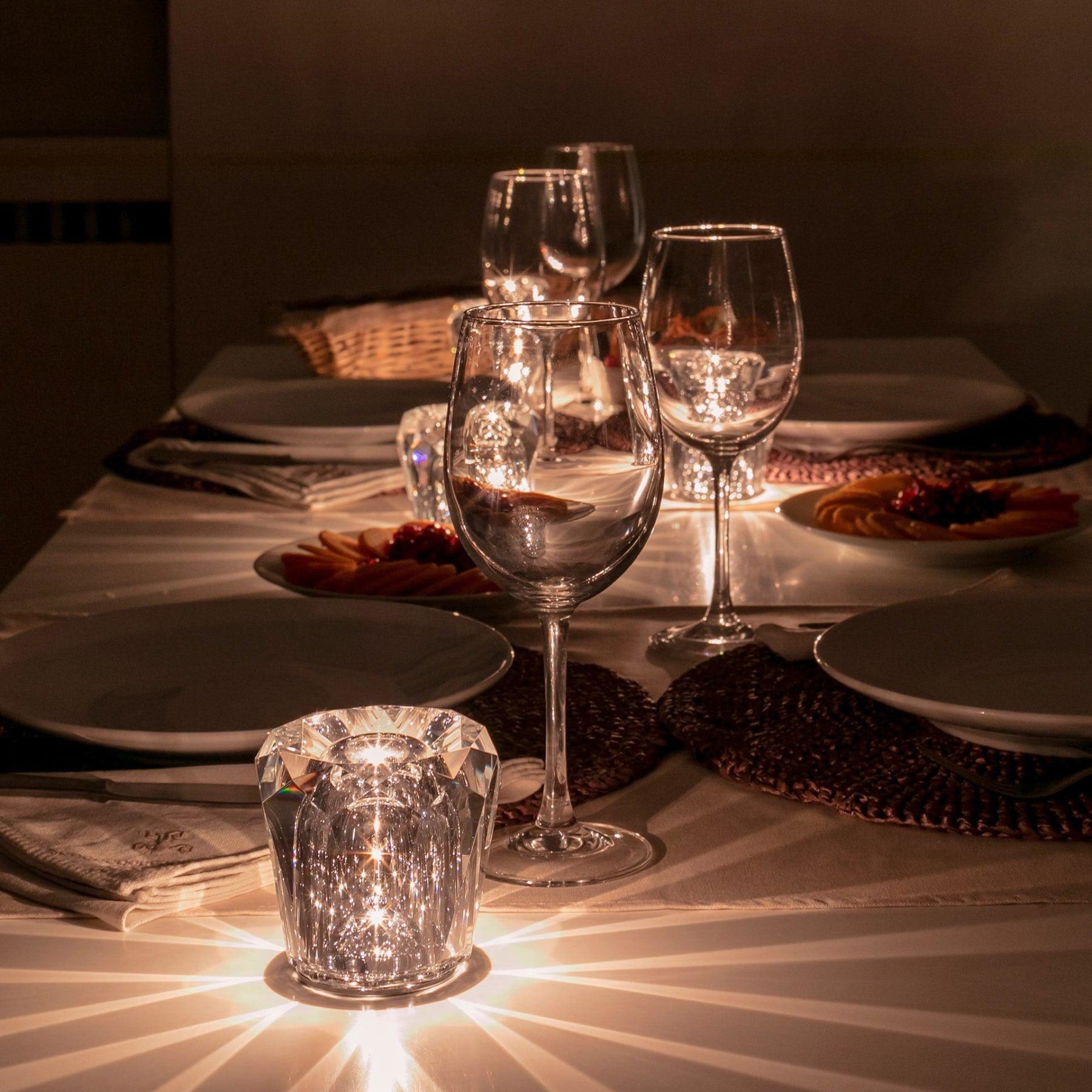 Modern Crystal Table Lamp With Warm Glow For Living Room and Bedroom — Greenwich Home & Living