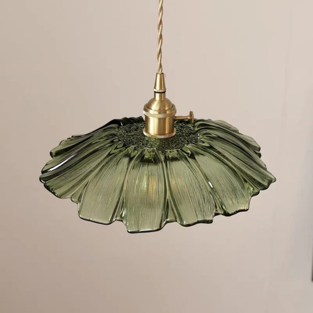 Retro Copper and Glass Pendant Light for Living Room — Greenwich Home & Living