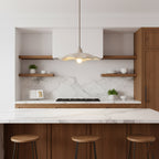 Minimalist Concrete Pendant Light With Warm White LED for Dining Room — Greenwich Home & Living