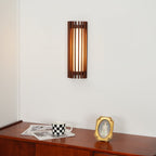 Contemporary Acrylic and Wood Wall Light With Tri-Color Lighting — Greenwich Home & Living