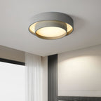 Minimalist Metal Flush Mount Ceiling Light With Bright Daylight LED — Greenwich Home & Living