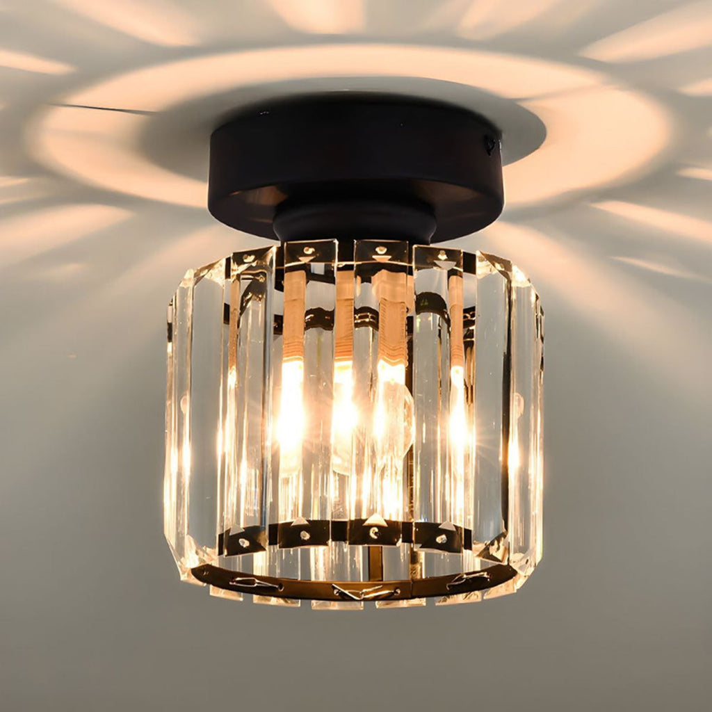 Classic Acrylic Semi-Flush Mount Ceiling Light for Hallway and Bedroom — Greenwich Home & Living