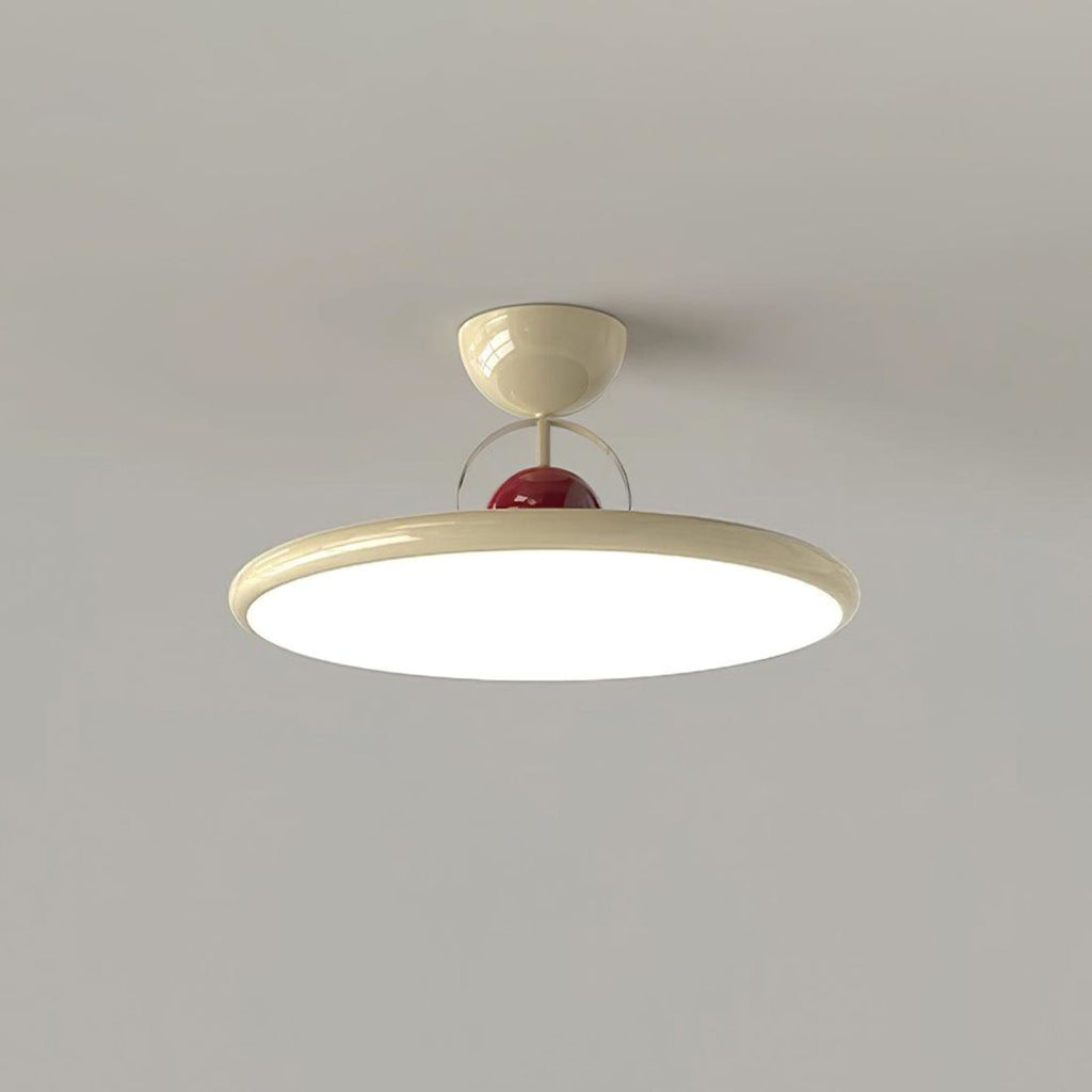 Retro Iron and Acrylic Semi-Flush Ceiling Light With Dimmable Color — Greenwich Home & Living