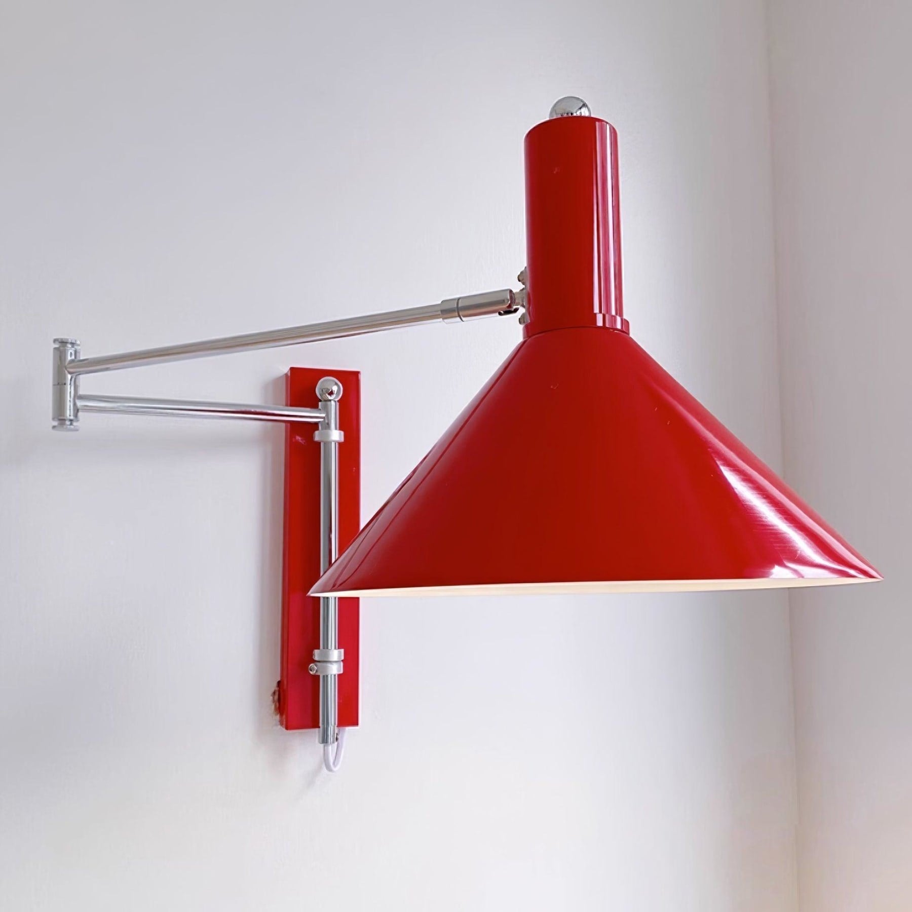 Retro Metal Wall Light With Tri-Color Lighting for Bedroom — Greenwich Home & Living