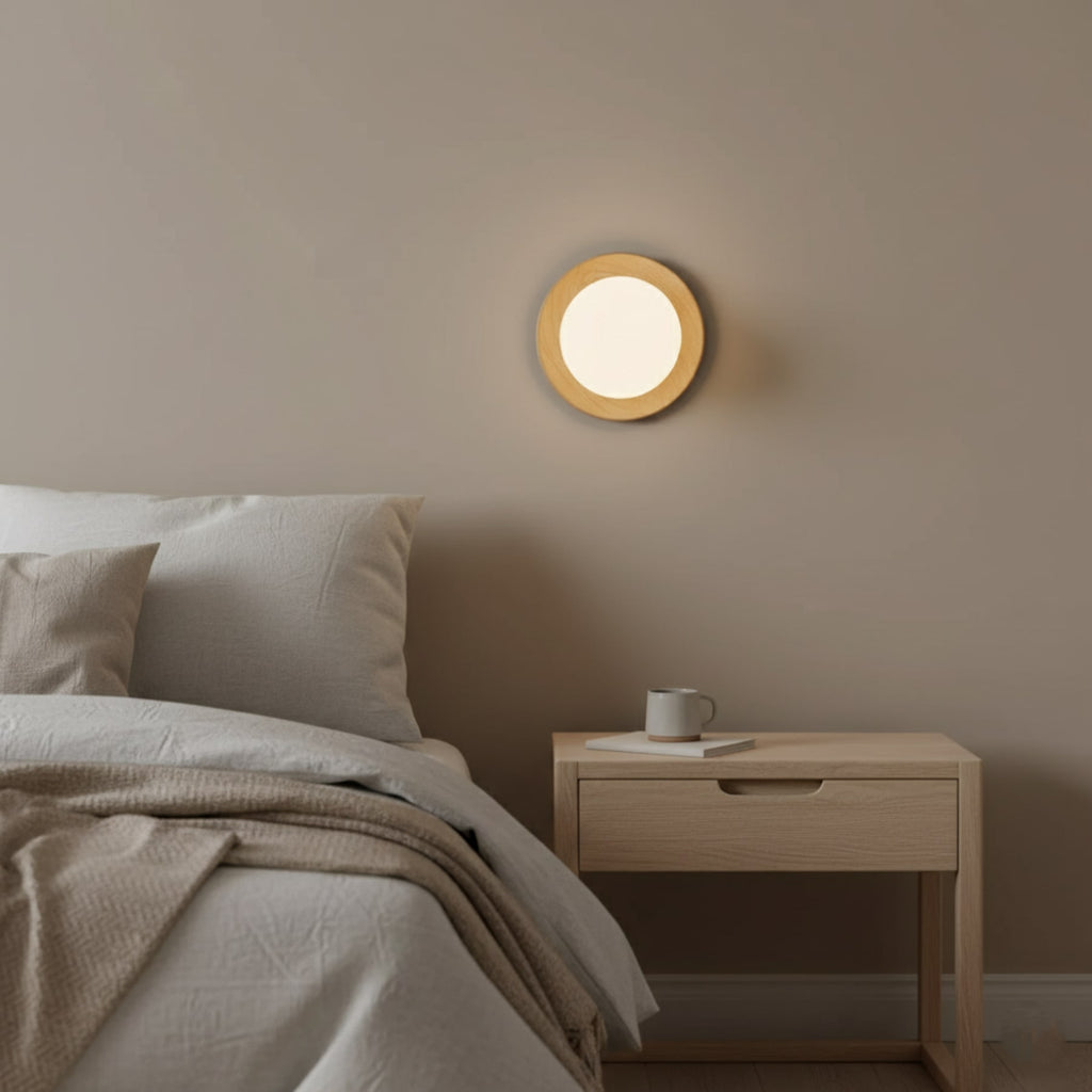 Minimalist Wood Wall Light With Selectable Color Temperature — Greenwich Home & Living