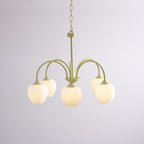 Retro Metal and Glass Chandelier With Selectable Color Light for Living and Dining Rooms — Greenwich Home & Living