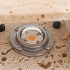 Minimalist Travertine Stone Square Wall Light With Warm LED Glow — Greenwich Home & Living