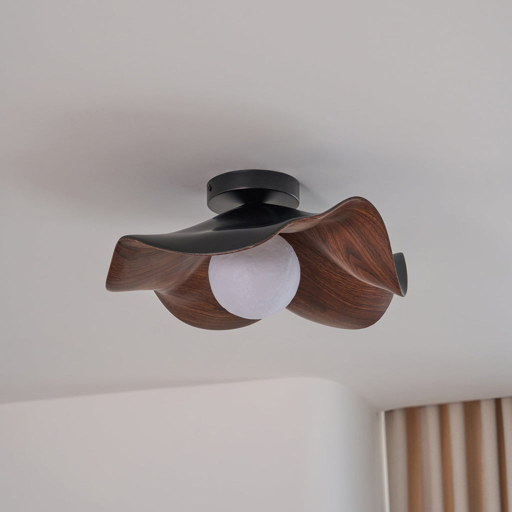 Scandinavian Resin Ceiling Light With Three-Color Light for Living Room — Greenwich Home & Living