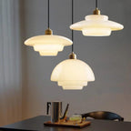 Retro Glass Pendant Light With Warm White Bulb Included for Dining Room — Greenwich Home & Living