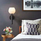 Contemporary Iron and Glass Wall Light With Dual Color Temperature — Greenwich Home & Living