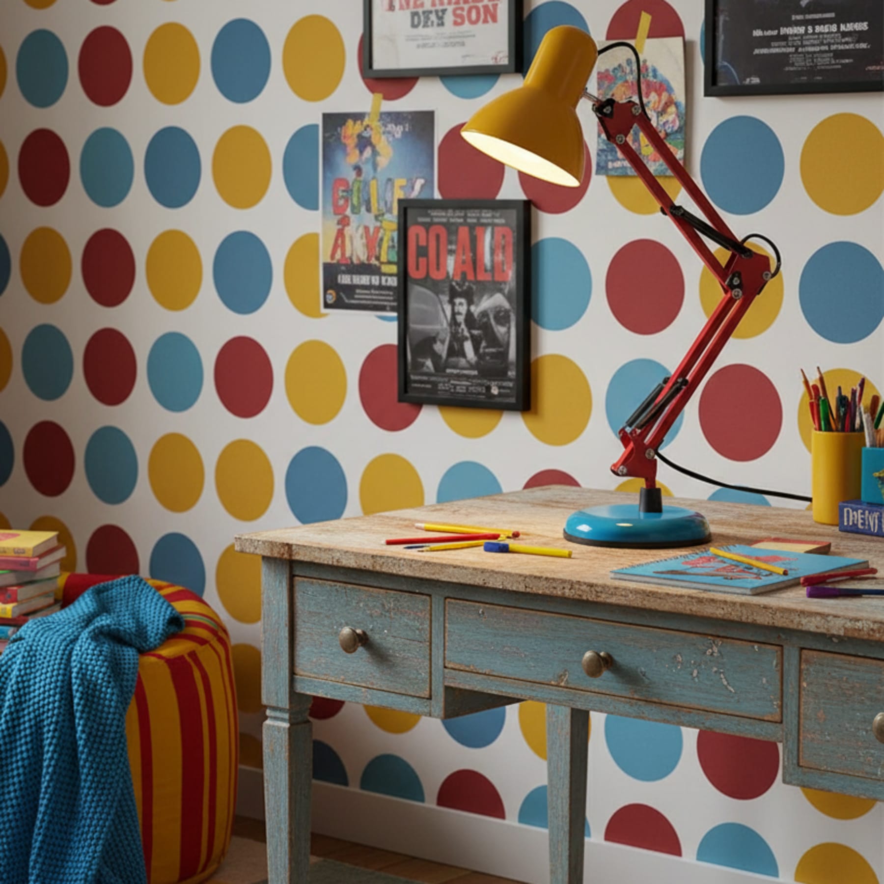 Retro Metal Table Lamp for Home Office and Bedroom — Greenwich Home & Living