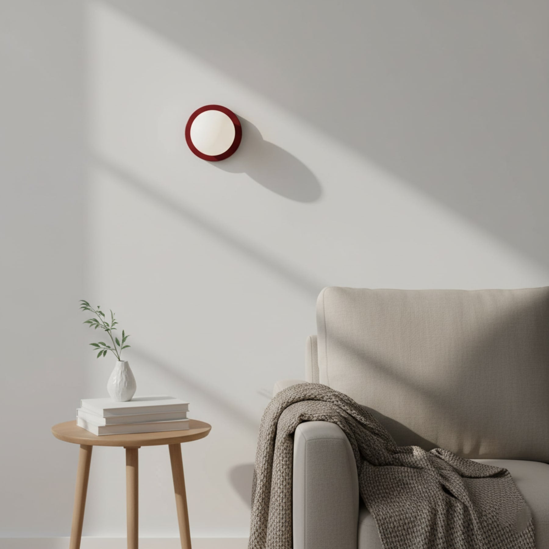 Minimalist Metal Glass Wall Light With Warm White Glow — Greenwich Home & Living