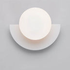 Modern Metal Wall Sconce for Living Room and Bedroom in White — Greenwich Home & Living