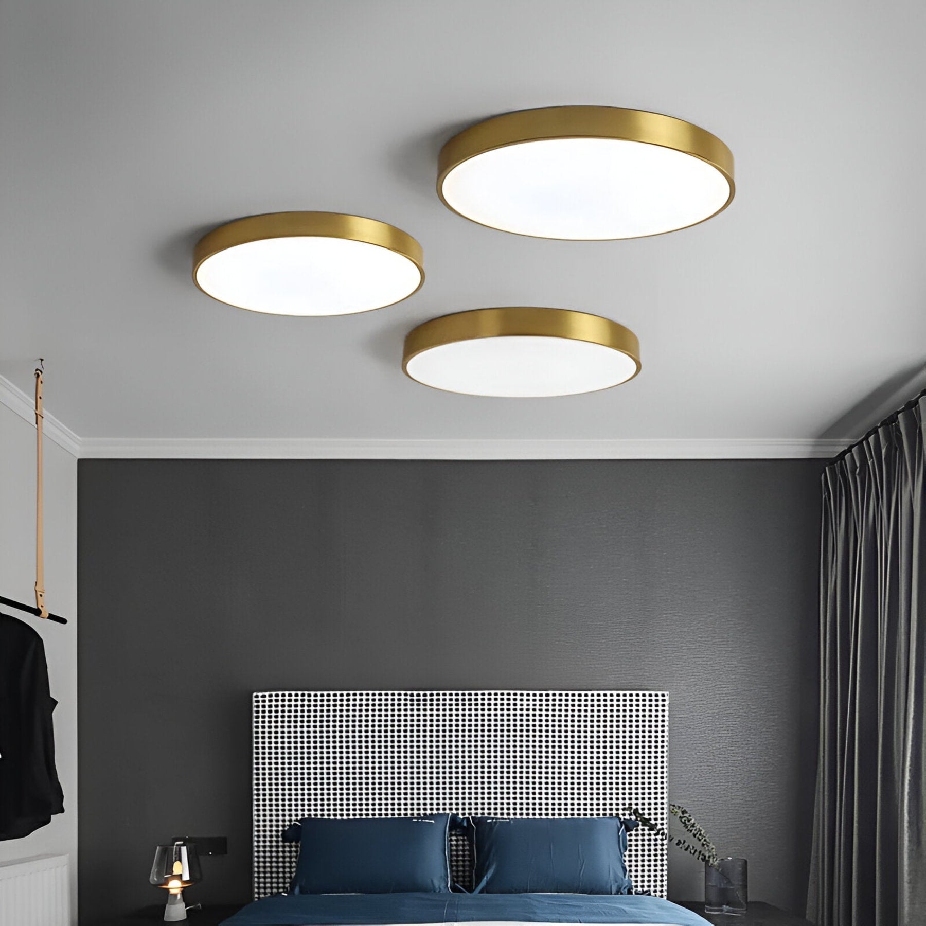 Minimalist Metal Flush Mount Ceiling Light With Tri-Color Dimming — Greenwich Home & Living